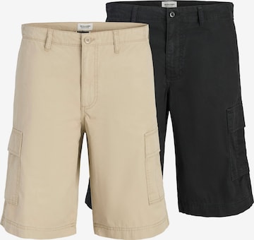 JACK & JONES Regular Cargo Pants 'JPSTCOLE MATTY' in Beige: front