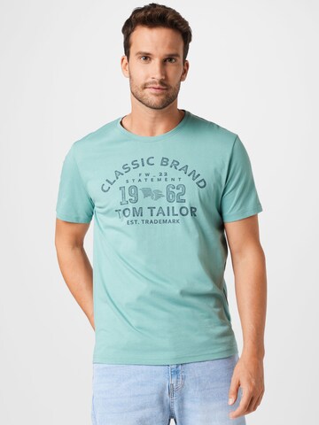 T-Shirt TOM TAILOR en bleu : devant