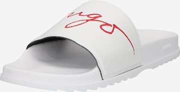 HUGO Red Mules 'lgem' in White: front