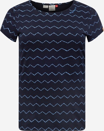 Ragwear Plus Shirt in Blauw: voorkant