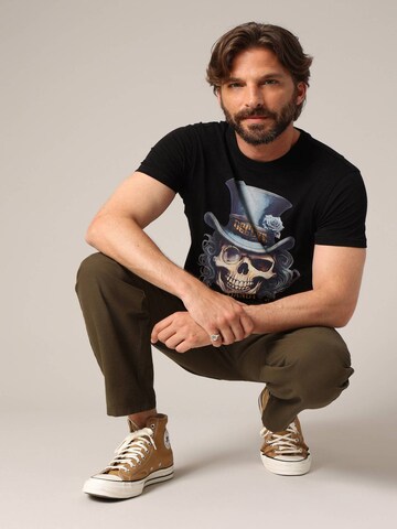 Deeluxe Shirt 'Dandy' in Zwart: voorkant