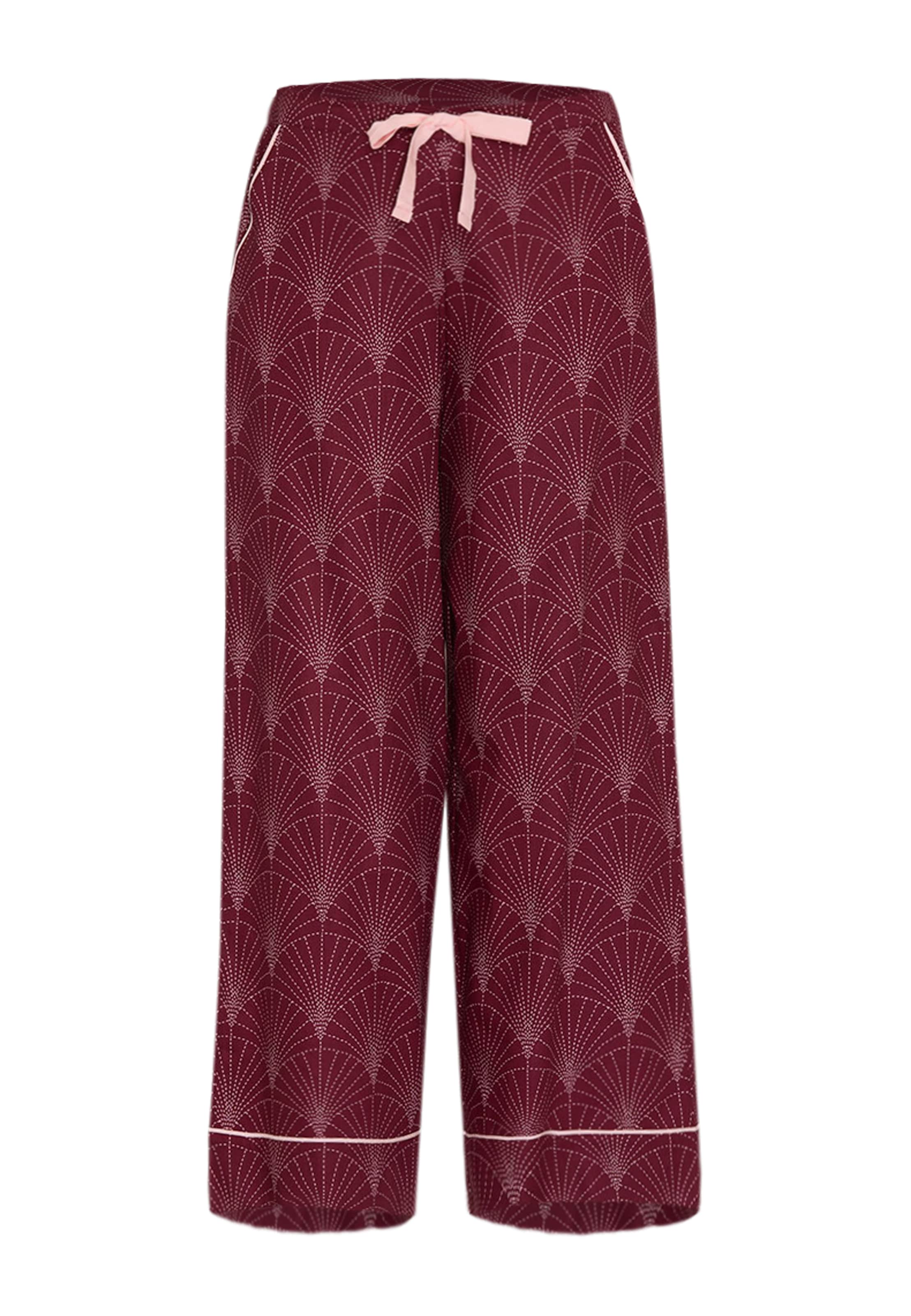 Cyberjammies Pyjamabroek 'Blush Botanica' in Rood: voorkant