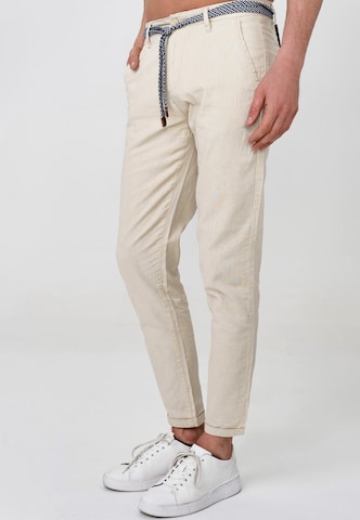 INDICODE JEANS Slimfit Chino 'Bryne' in Beige: voorkant