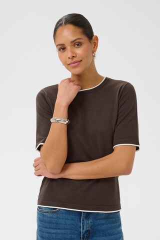 Kaffe Sweter 'KAlizza' w kolorze brązowy: przód