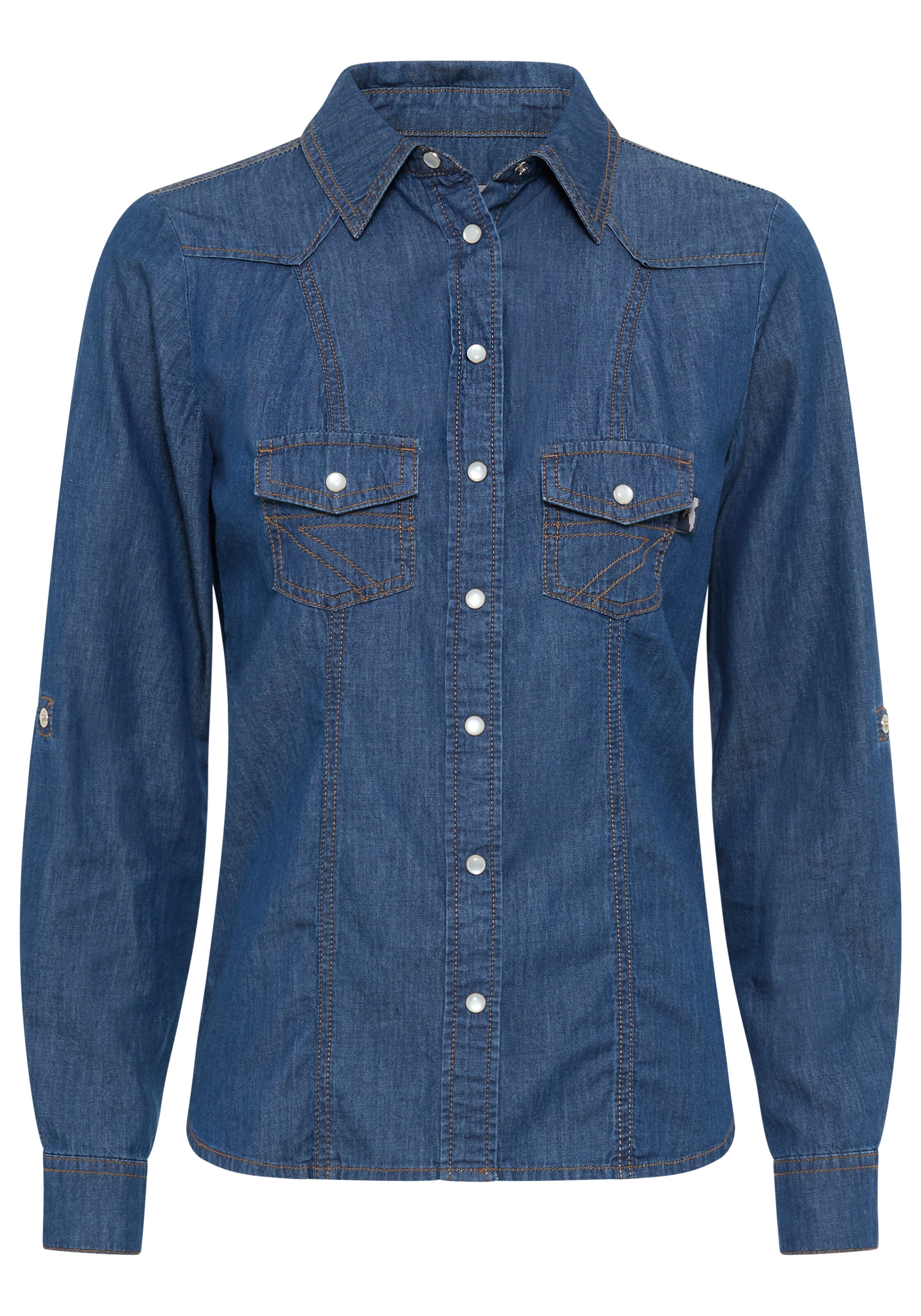 ARIZONA Bluse in Blau: Vorderseite