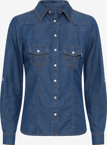 ARIZONA Bluse in Blau: Vorderseite