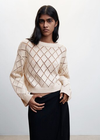 Pull-over 'Altea' MANGO en beige : devant