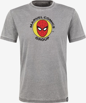 Recovered T-Shirt 'Spider-Man' in Grau: predná strana