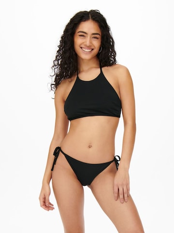 ONLY High neck Bikini in Black: front