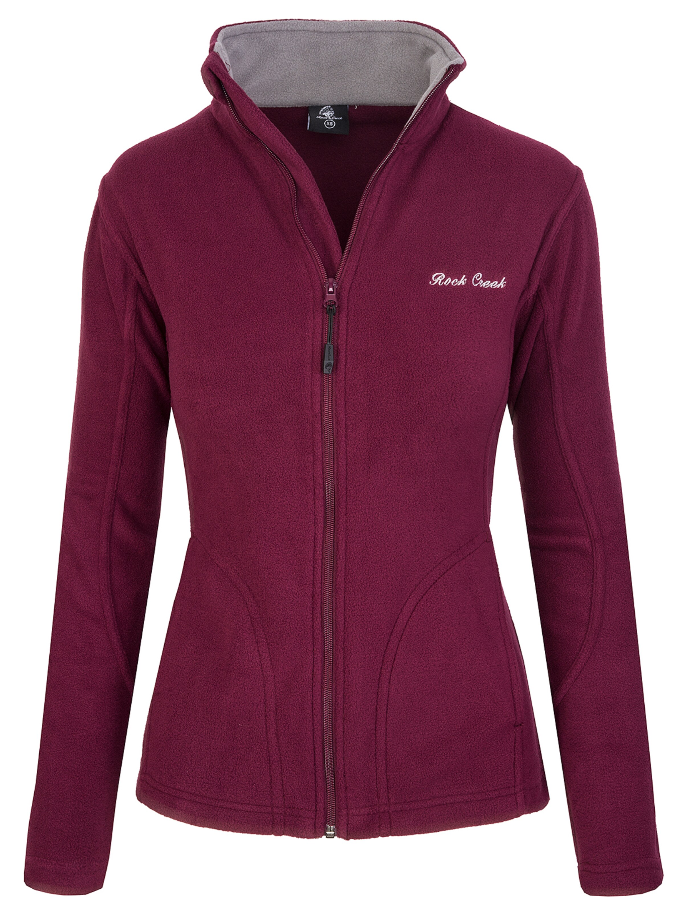 Rock Creek Fleecejacke in Rot: Vorderseite