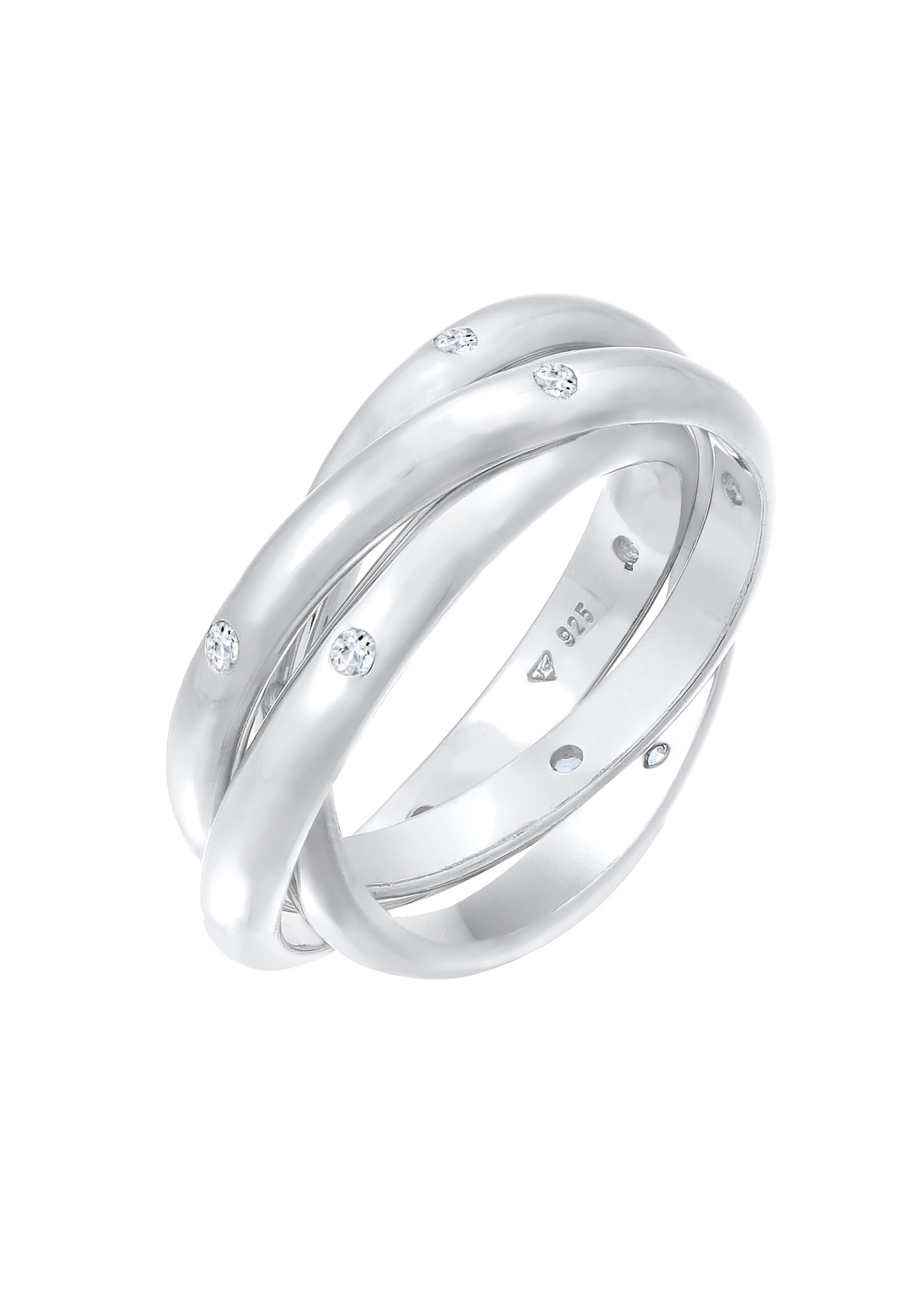 ELLI PREMIUM Ring in Silber: Vorderseite