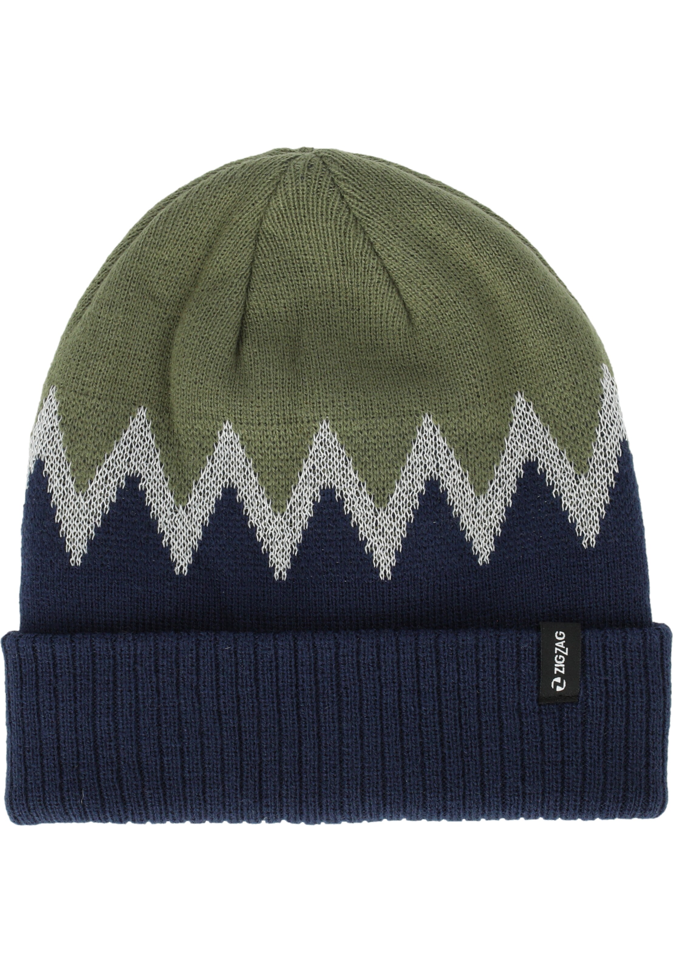 ZigZag Beanie 'Samba' in Blue: front
