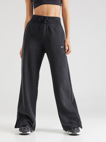 Wide Leg Pantalon Nike Sportswear en noir : devant