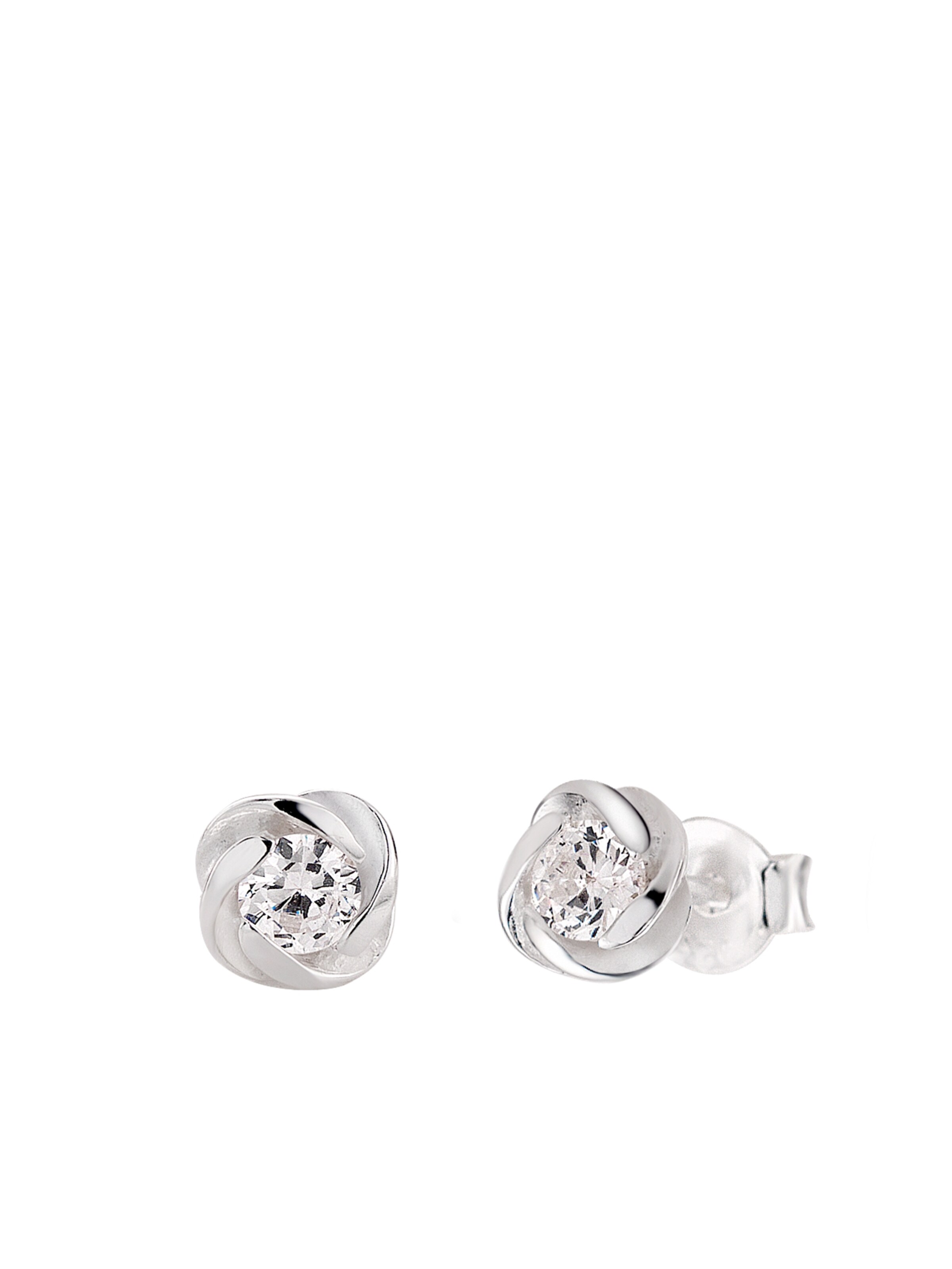 Lucardi Ohrringe in Silber: Vorderseite