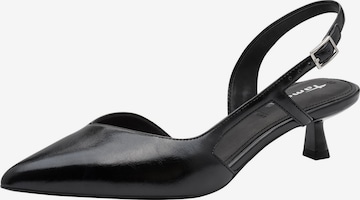 Tamaris Slingpumps in Zwart: voorkant