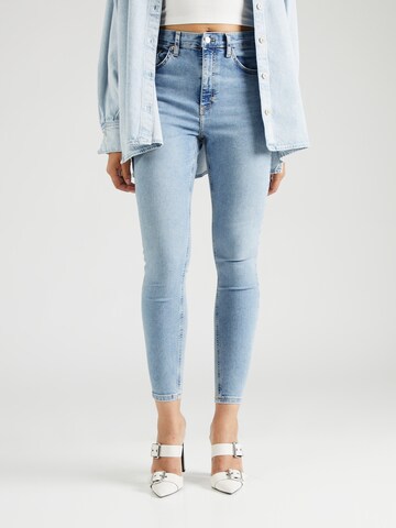 TOPSHOP Скинни Джинсы 'Jamie' в Синий: спереди