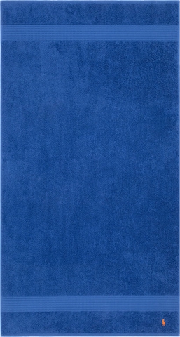 Ralph Lauren Home Shower Towel 'PLAYER' in Blue: front