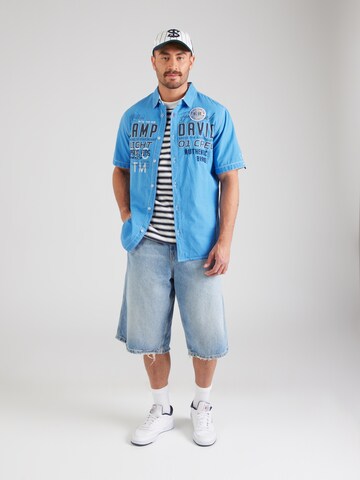 Coupe regular Chemise CAMP DAVID en bleu
