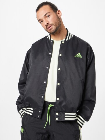 ADIDAS SPORTSWEAR - Chaqueta deportiva en negro: frente