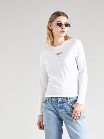 Tommy Jeans Shirt 'ESSENTIAL' in White: front