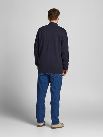 JACK & JONES Knit Cardigan 'Prep' in Blue