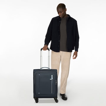 American Tourister Trolley in Blau: Vorderseite