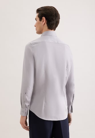 SEIDENSTICKER Slim fit Business shirt in Grey
