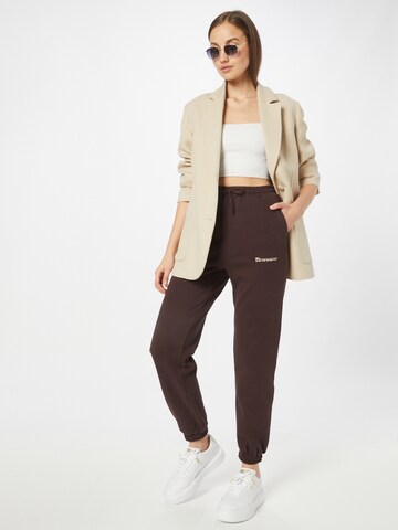 PIECES Trousers 'Kiva' in Brown