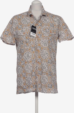 MANGO MAN Button Up Shirt in S in Brown: front