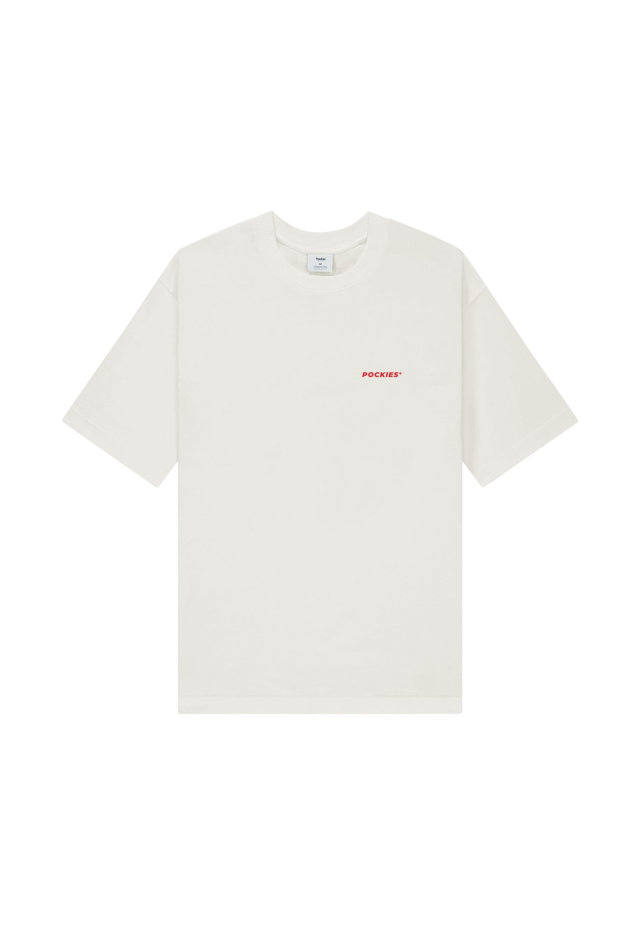 Pockies - Camiseta 'Alarm' en blanco: frente