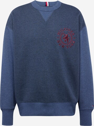 Sweat-shirt TOMMY HILFIGER en bleu : devant