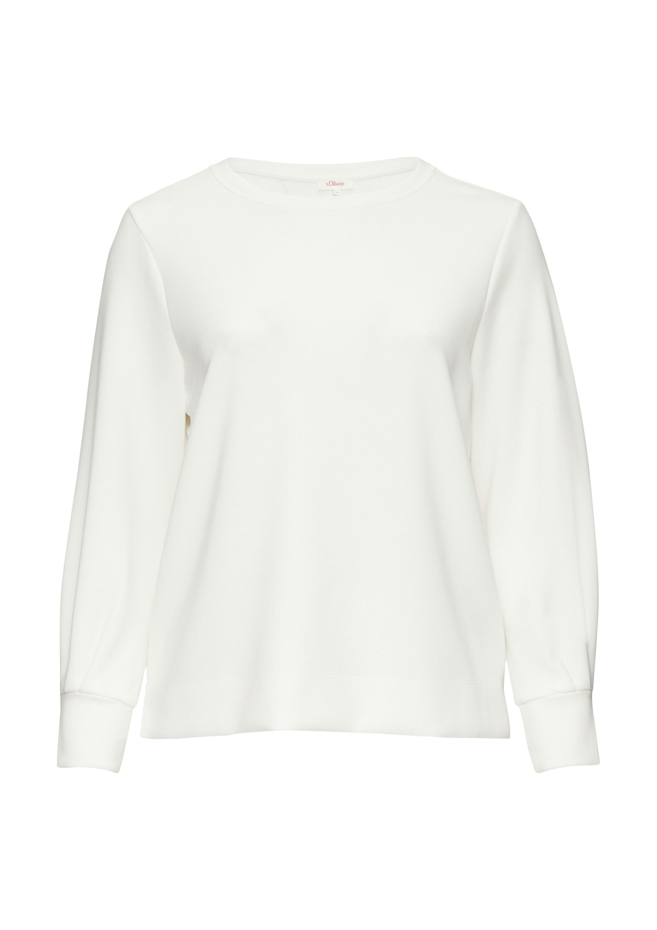 s.Oliver Red Label Plus Sweatshirt in Weiß: Vorderseite