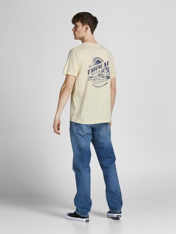 JACK & JONES T-Shirt 'BLUBRYSON' in Gelb