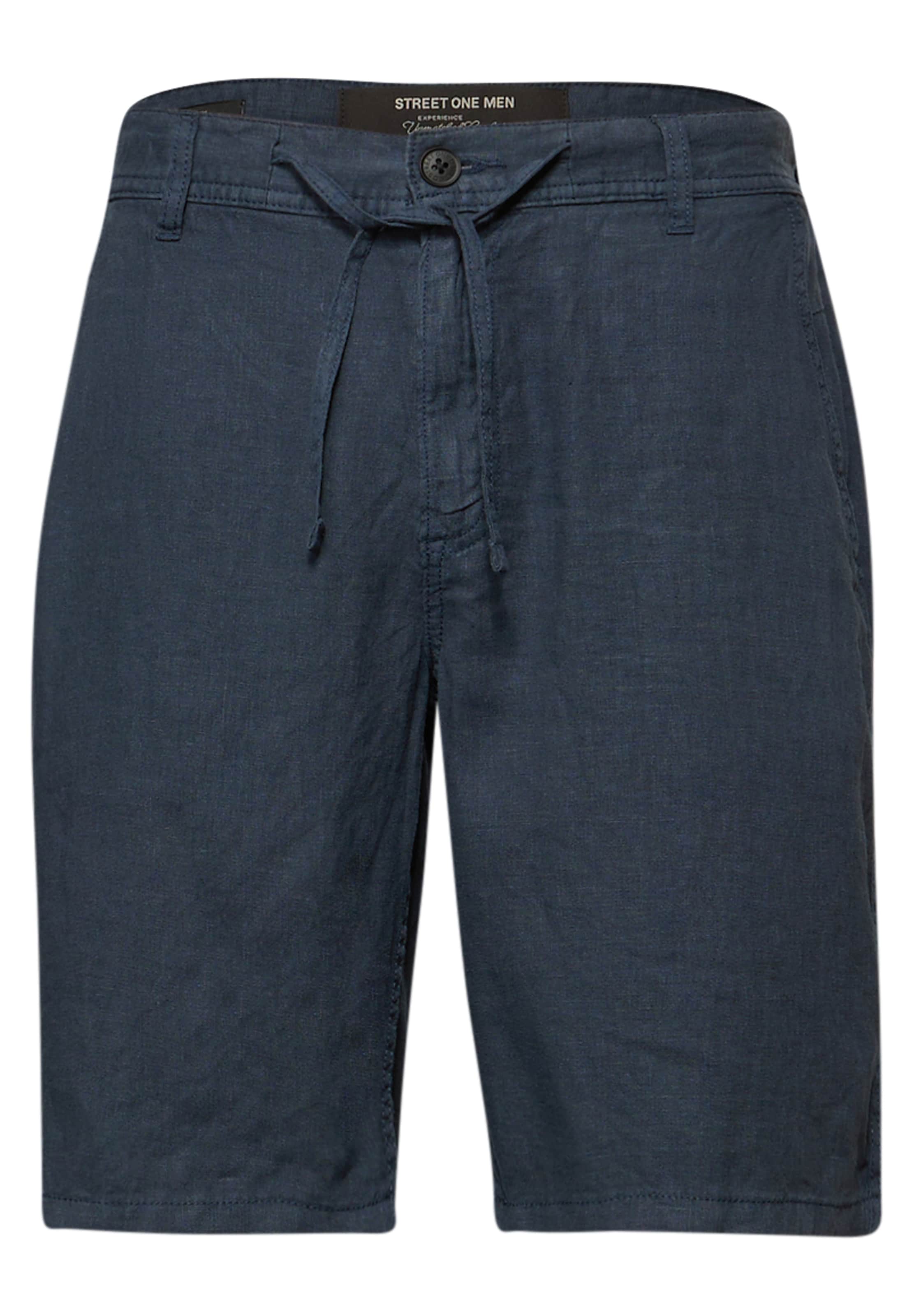 Street One MEN Regular Shorts in Blau: Vorderseite