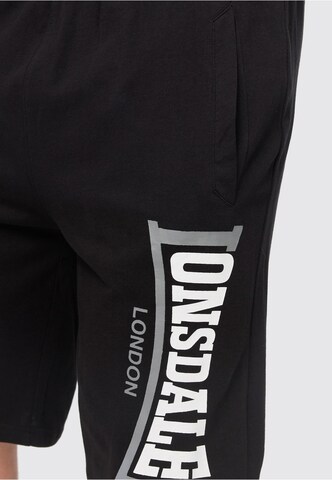 LONSDALE Regular Trousers 'Jam' in Black