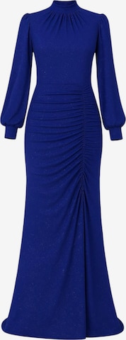 fashionshowcase Avondjurk 'RÜYA' in Blauw: voorkant