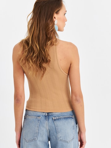 Cool & Sexy Topp i beige