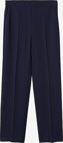 Loosefit Pantalon à plis 'Valeria' MANGO en bleu : devant