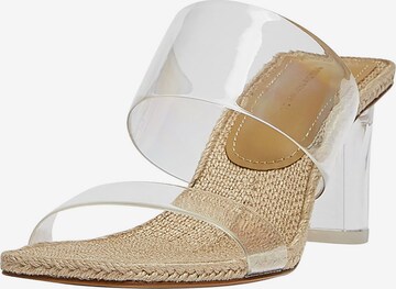 Pull&Bear Mules in Transparent: front