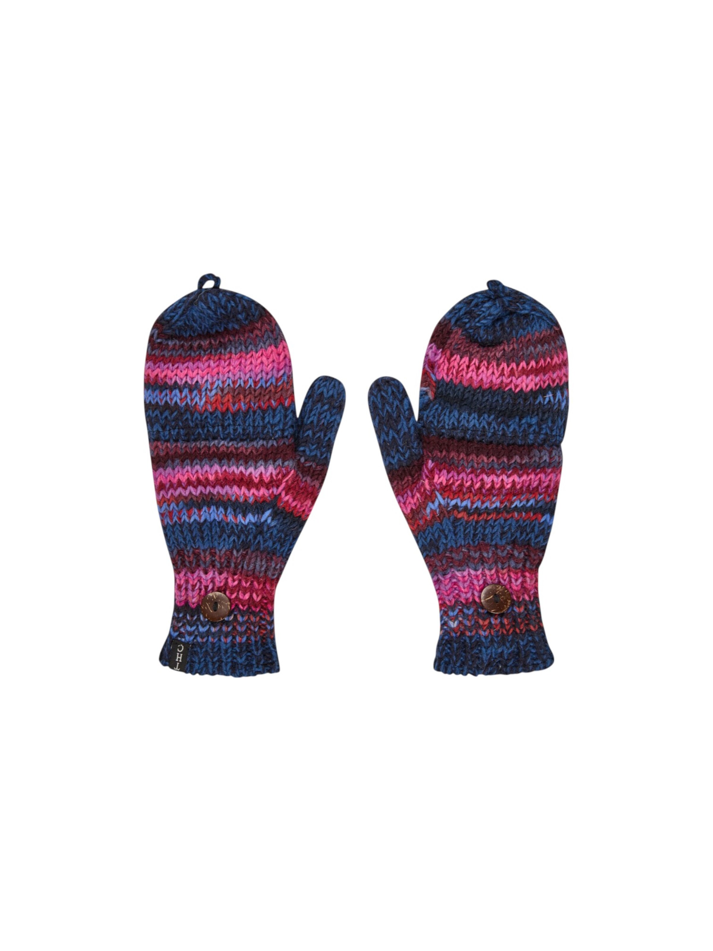 THC Natural Line Mittens in Mixed colors: front
