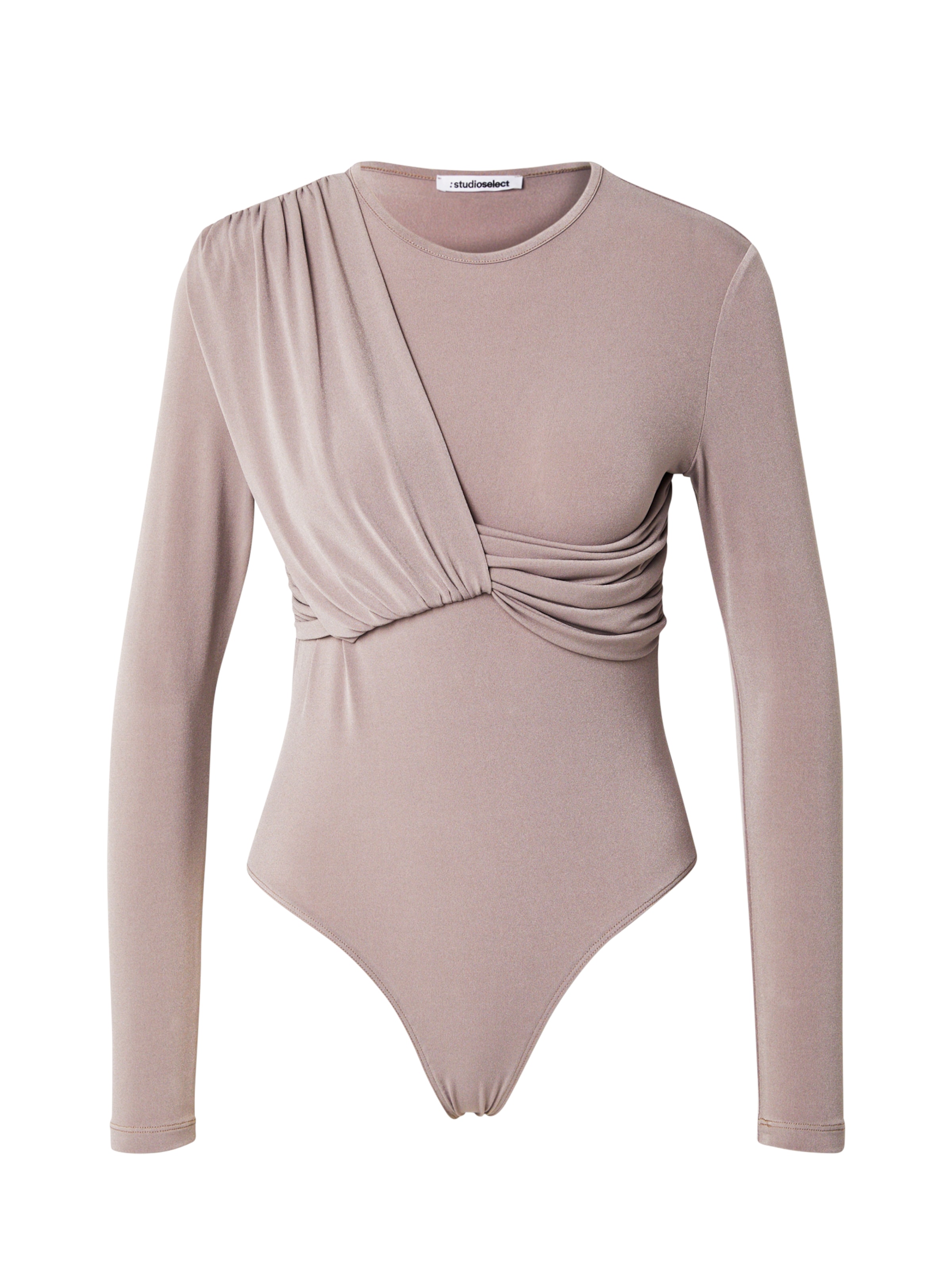 studioselect Tričkové body 'Elisa' – hnědá: přední strana