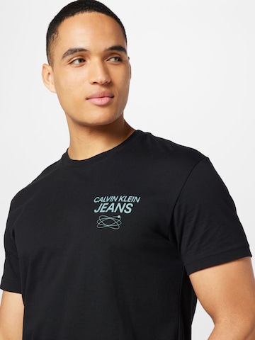melns Calvin Klein Jeans T-Krekls 'Future Galaxy'