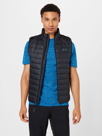 Gilet de sport UNDER ARMOUR en noir : devant