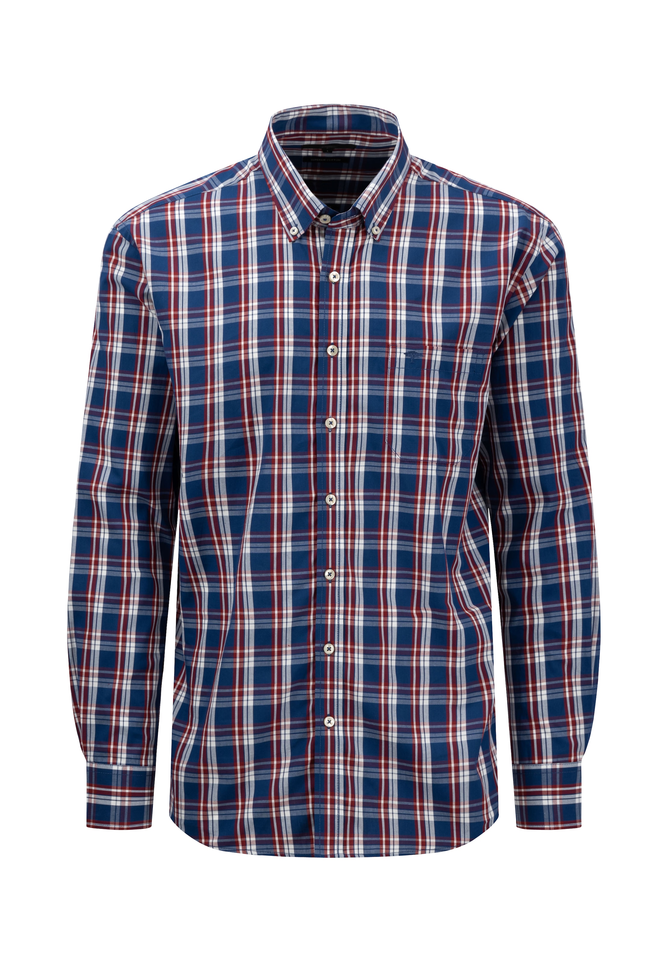 FYNCH-HATTON Regular Fit Hemd in Blau: Vorderseite