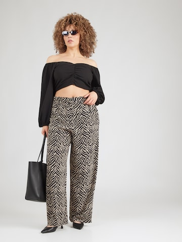 ONLY Carmakoma - Pierna ancha Pantalón 'CARKATTY' en negro