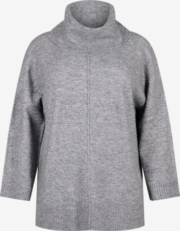 Zizzi - Jersey 'Camilla' en gris: frente