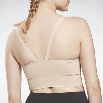 Reebok Bustier Sport-BH in Beige