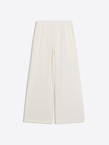 Bershka Wide leg Trousers in White