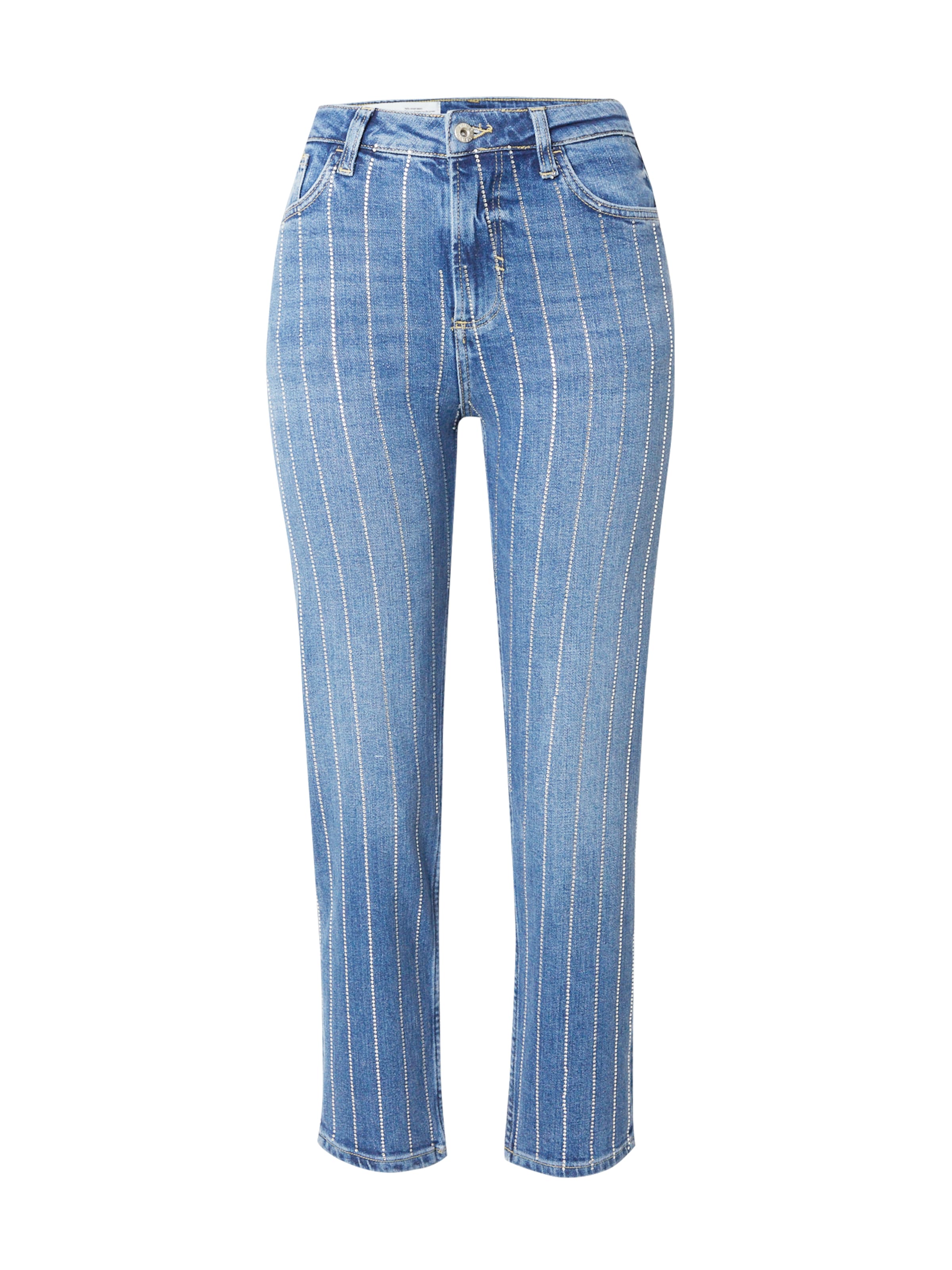 River Island Slimfit Kavbojke 'HARLEY HOTFIX STEVIE' | modra barva: sprednja stran