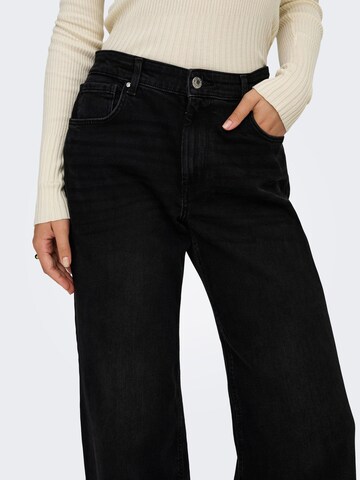 ONLY Wide Leg Jeans 'ONLChris' in Schwarz